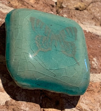 Afbeelding in Gallery-weergave laden, Keramisch 3 luikje | RememberYou  Turquoise No. 1  | 80x80mm