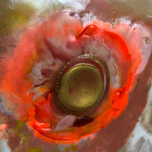 Afbeelding in Gallery-weergave laden, FIVE PANEL 130|50 |MOVING DOTS| RED|ORANGE I ENCAUSTIC