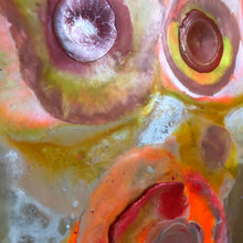 Afbeelding in Gallery-weergave laden, FIVE PANEL 130|50 |MOVING DOTS| RED|ORANGE I ENCAUSTIC