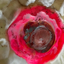 Afbeelding in Gallery-weergave laden, FIVE PANEL 130|50 |MOVING DOTS| RED|ORANGE I ENCAUSTIC