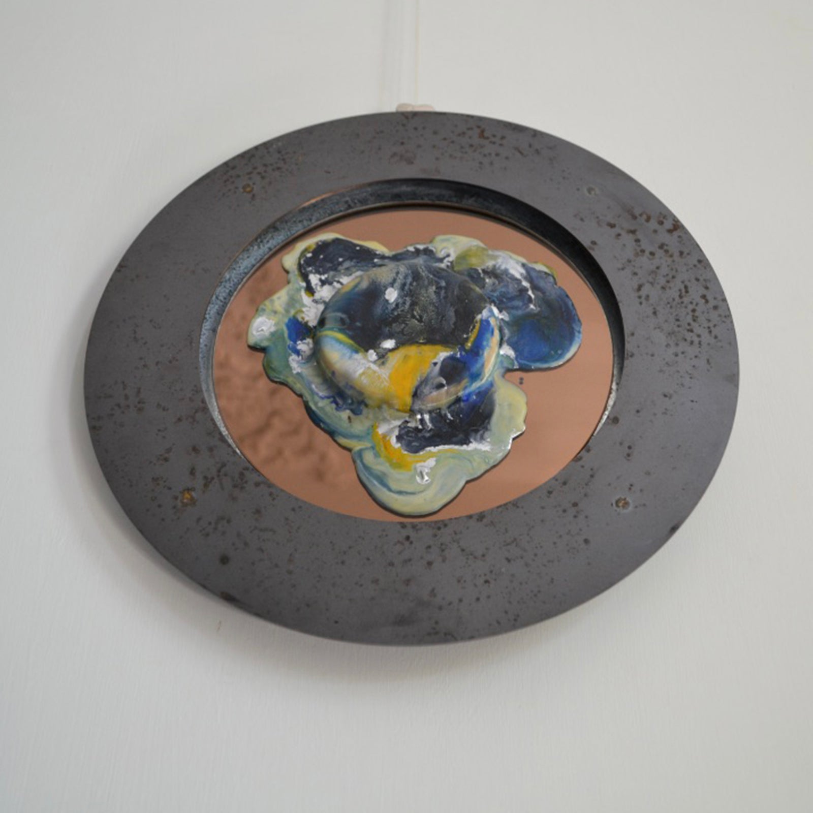 Circle ø33 Steel Mirror Encaustic I