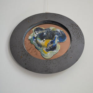 Circle ø33 Steel Mirror Encaustic I